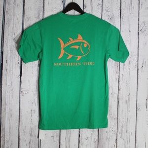 Southern Tide Skipjack Logo Pocket T-Shirt Small
